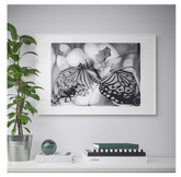 61x91 White Photo Frame – Modern & Versatile